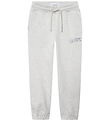 Les Deux Sweatpants - Aidan - Snow Melange m. Logo