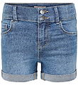 Kids Only Shorts - KogCarmen - Medium Blue Denim