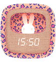 Mobility on Board Vækkeur m. Lys - Billy Clock - Leopard Rose