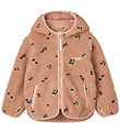 Liewood Fleecejakke - Mara - Berry/Pale Tuscany/Embroidery
