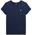 Polo Ralph Lauren T-shirt - Newport Navy m. Hvid