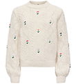 Kids Only Sweatshirt - Strik - KogFlower - Tofu/Flowers EMB