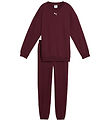Puma Sweatsæt - Loungewear Oversized - Ruby Shimmer