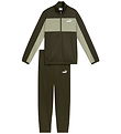Puma Træningssæt - Poly Colorblock - Dark Olive