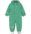 CeLaVi Regndragt m. Fleece - PU - Green Spruce