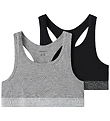 Name It Top - Noos - NkfShort - 2-pak - Black w/Grey Melange