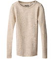 Molo Bluse - - Uld - Rihanna - Oatmeal Melange