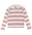 Grunt Polo shirt - GrAnte - Dusty Rose/White Striped