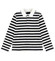LMTD PoloBluse - NlnKliva - Black/White Stripes