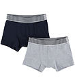 Petit Bateau Boxershorts - 2-pak - Navy/Gråmeleret