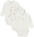 Petit Bateau Slå om Body l/æ  - 3- pak - Hvid
