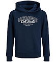 Jack & Jones Hættetrøje - JjMakoto - Sky Captain/Big Print