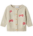 Name It Cardigan - Strik - NbfLinie - Peyote Melange m. Print