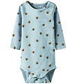 Name it Body l/æ - NbmLialo - Dusty Blue m. Print