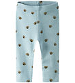 Name it Leggings - NbmLialo - Dusty Blue m. Print
