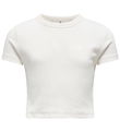 Kids Only T-shirt - KogBina - Rib - Cloud Dancer