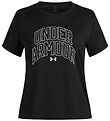 Under Armour T-shirt - Tech Varsity - Sort m. Print