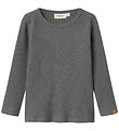 Lil Atelier Bluse - Rib - NmmRajo - Slim - Poppy Seed