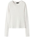 LMTD Bluse - Rib - Noos - NlfHinaja - White Alyssum