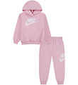 Nike Sweatsæt - Hættetrøje/Sweatpants - Mineral Soft Pink