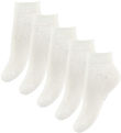 Fuzzies Ankelstrømper - 5-Pak - Hvid