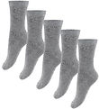 Fuzzies Strømper - 5-Pak - Light Grey