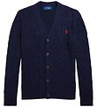 Polo Ralph Lauren Cardigan - Strik - Cable - Navy