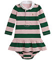 Polo Ralph Lauren Kjole m. Bloomers - Surfside Rose/Kelly Green