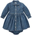 Polo Ralph Lauren Kjole m. Bloomers - Denim - Indigo