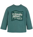 Emporio Armani Bluse - Silver Pine m. Print