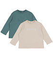 Emporio Armani Bluse - 2-pak - French Oak/Silver Pine m. Print