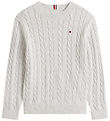Tommy Hilfiger Bluse - Strik - Gråmeleret