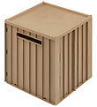 Liewood Foldekasse m. Låg - 30,5x32x31,5 cm - Elijah - Oat