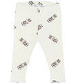 The New Siblings Leggings - Rib - TnsbPippa - Cloud Dancer m. Ka