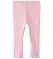 Name It Leggings - Rib - NbfKaylina - Bleached Mauve