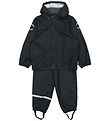 Mikk-Line Rainwear w. Suspenders - PU - Dark Navy