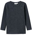 Name It Bluse - Uld - Rib - Noos - NmnWax - Ombre Blue