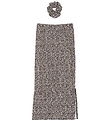 The New Nederdel/Scrunchie - TnPet - Feather Gray AOP