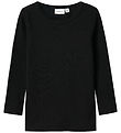 Name It Bluse - Uld - Rib - NmnWax - Black