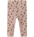 Name It Leggings - Uld - NbfWang - Shadow Gray/Bows