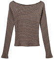 Sofie Schnoor Bluse - Rib - Soma - Brown Striped