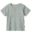 Wheat T-shirt - Rib - Lumi - Stormy Sea Stripe