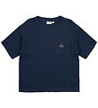 The New T-shirt - TnNudvig Waffle - Mood Indigo