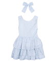 The New Kjole/Hårelastik - TnNalani - White Swan Striped m. Glim