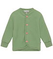 Molo Cardigan - Uldfleece - Umber - Moss Green