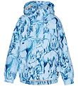Molo Regnjakke - PE - Waiton - Sky Blue Horses