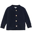 Molo Cardigan - Uldfleece - Umber - Dark Navy