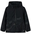 Name It Softshell m. Fleece - NkmAlfa08 - Sort m. Refleksprint