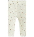Name It Leggings - Uld - Noos - NbfWang - Snow White/Small flowe