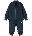 Mikk-Line Termotøj m. Fleece - Duvet -  Blue Nights